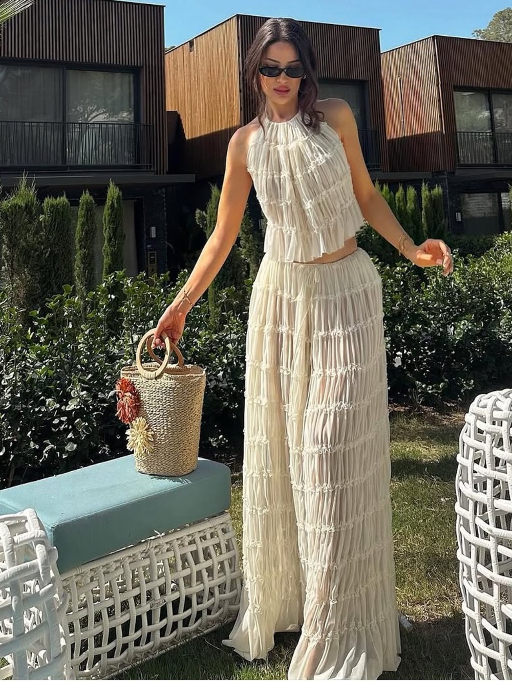 VIRAL NEW CAMILA COELHO RUCHED SKIRT AND TOP 
🚨NO DISCOUNT ON THIS SET